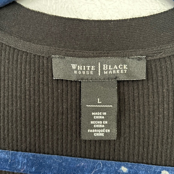 White House Black Market Woman’s Cardigan, Sleeveless, open front Sz L - Picture 6 of 8